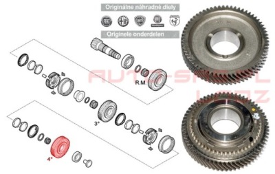 Колесо зубчасте 4 передача fiat ducato 06- фото №1