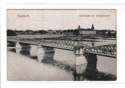 Kostrzyn , Oderbrucke 1916