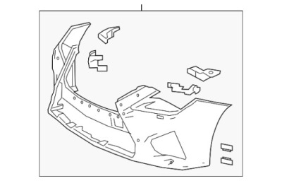 Org!!! бампер перед передний накладка бампера lexus rc 2015- фото №1