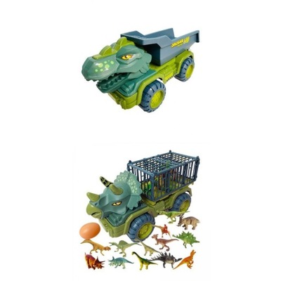 Kawałki samochodów Dinozaury Transport samochodowy