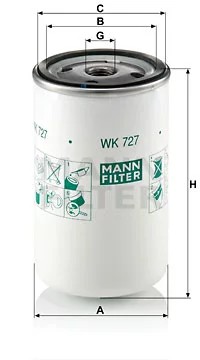 WK727 FILTRO COMBUSTIBLES  