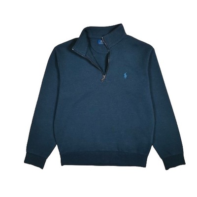 POLO RALPH LAUREN Sweter Half Zip Męski Logowany r. S