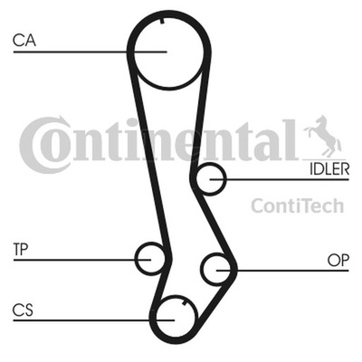CONTITECH РЕМЕНЬ ГРМ LEXUS IS200 99- CT876