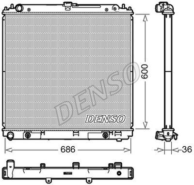 RADUADOR SISTEMA DE REFRIGERACIÓN DEL MOTOR DRM46042  