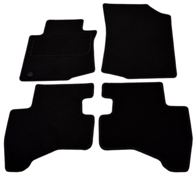 PEUGEOT 107 2005-2014R. NEGRAS ALFOMBRILLAS DE FELPA - ECONOMY.  