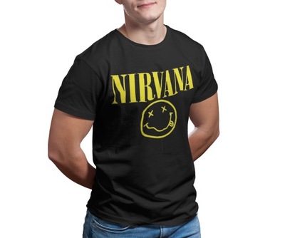 Koszulka T-shirt Męska -Nirvana - XL