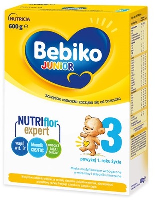 Mleko Bebiko Junior 3 Nutriflor po 1 roku 600g