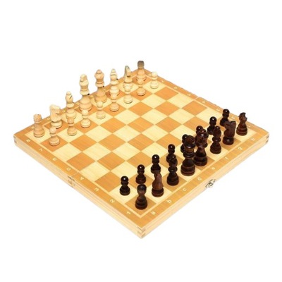 Chess Wooden Wooden Checker Board Wood 34x34cm