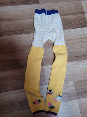 Legginsy getry rajstopy bez stóp 122 cm Bawełna