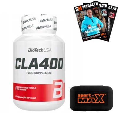 BIOTECH CLA 400 80 kaps FAT BURNER KWAS LINOLOWY