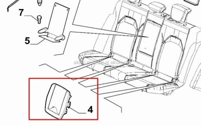 Заглушка isofix alfa romeo stelvio фото №1