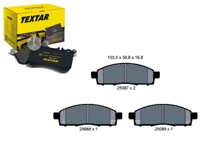 КОМПЛЕКТ КОЛОДОК ШАЛЬМІВНИХ TEXTAR CBP31584 ADB315