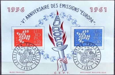 FRANCJA - 1961 - KARTA FDC