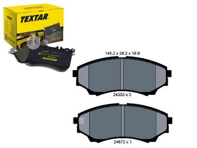 Tex2435301 тормозные колодки ham. ford перед ranger 06- фото №1