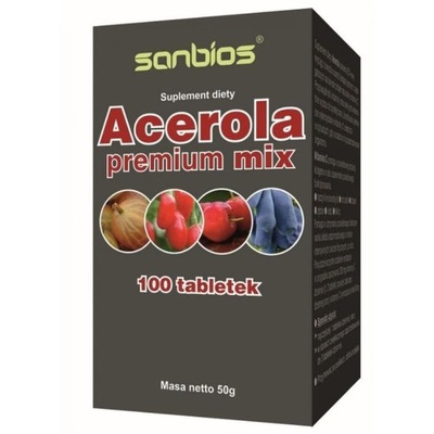 Sanbios Acerola Premium Mix Jagody Goji Jagoda kamczacka