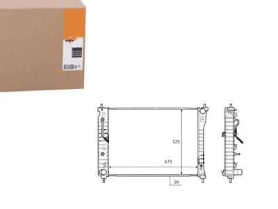 Радіатор chevrolet captiva 2,4 3,0 3,2 nrf фото №1