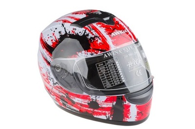 KASK INTEGRALNY AWINA RED WHITE XL