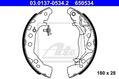 03.0137-0534.2/ATE ZAPATAS DE TAMBOR HAM.SUZUKI CELERIO 14-  