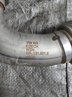 05l131521e труба каталізатора vw audi skoda cupra фото №1