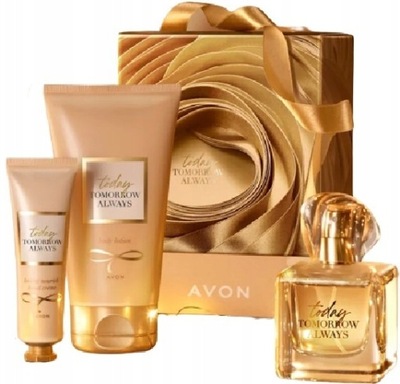 AVON TTA Today Zestaw: woda + balsam + krem do rąk