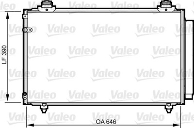 РАДИАТОР КОНДИЦИОНЕРА TOYOTA COROLLA VERSO 1. 814211 VALEO 814211