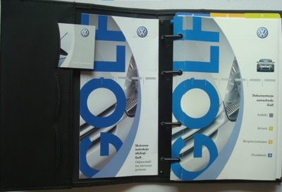 VW GOLF V Polska instrukcja obsługi VW Golf 5 w ETUI VW oryginał 2003r nowa