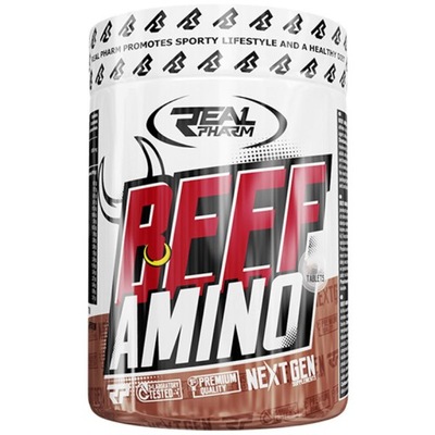 REAL PHARM Beef Amino 500tabs AMINOKWASY MIĘŚNIE REGENERACJA