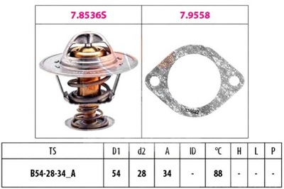 TERMOSTATO FACET TH600788J 1880536 580536 820137  