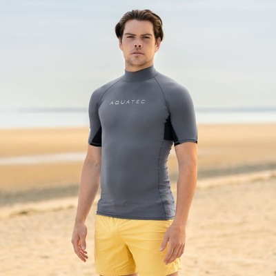 Męska koszulka do pływania AQUATEC [Krótki, XXL]
