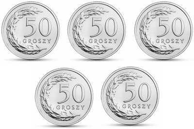 50 gr groszy - 2024 - mennicze - zestaw 5 monet