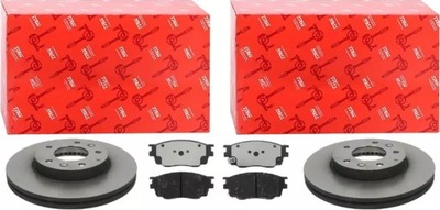 Trw тормозные диски+ тормозные колодки перед mazda 626 premacy 274mm фото №1