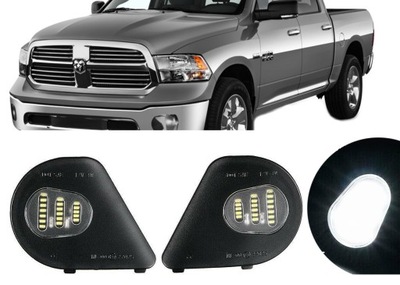 DIODO LUMINOSO LED LUCES RETROILUMINACIÓN ESPEJOS DODGE RAM 1500 PURE WHITE 5W 12V  