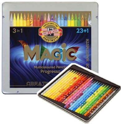 KOH-I-NOOR Kredki magiczne Progresso 24 szt METAL