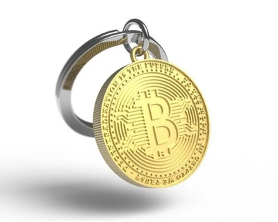 Brelok breloczek do kluczy kryptowaluta bitcoin