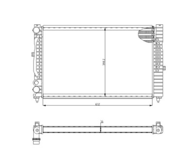 Радиатор audi a4,a6 94- a6 97-01 фото №1