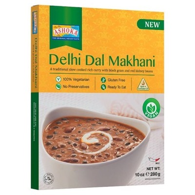 Ashoka Delhi Dal Makhani GOTOWE Łagodne Curry, Fasolą Mung 280g