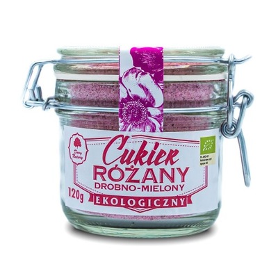 Cukier RÓŻANY EKOLOGICZNY drobno-mielony 120g Dary Natury