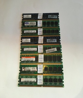 Pamięć RAM DDR2 512 MB 533 Mhz