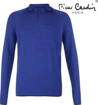 PIERRE CARDIN koszulka polo męska z dlugim rękawem (r.M)