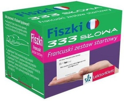 FISZKI 333 SŁOWA FRANCUSKI ZESTAW STARTOWY PONS