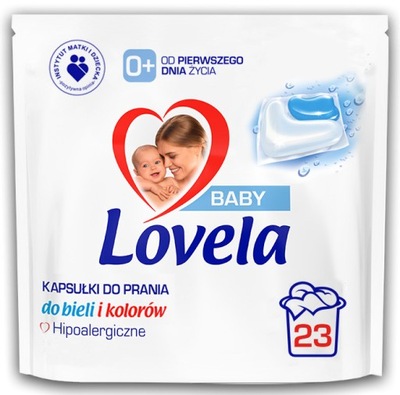 Lovela Baby hypoalergénne kapsule na pranie bielej a farebnej bielizne 23 ks
