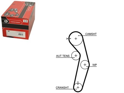 Gates ремень распределительного вала mitsubishi carisma, colt v, l фото №1