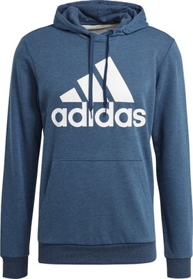 BLUZA MĘSKA ADIDAS ESSENTIALS HOODIE DRESOWA NIEBIESKA r M