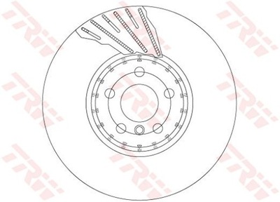 DISCO DE FRENADO BMW P. 5/6/7/X3 16- DERECHO  