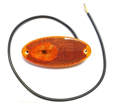 Lampa obrysowa boczna Hella LED 12V pomarańczowa owalna