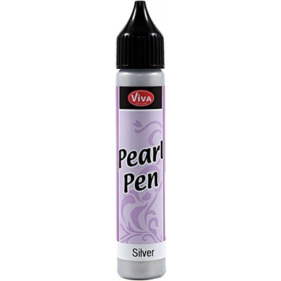 Konturówka perłowa - Viva - silver, 25 ml