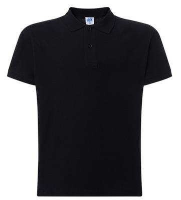 Koszulka Polo - Czarna, męska, 100% bawełna, Roz S