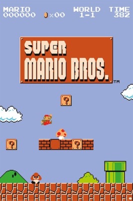 Plakat na ścianę z gry Super Mario Bros World 61x91,5 cm