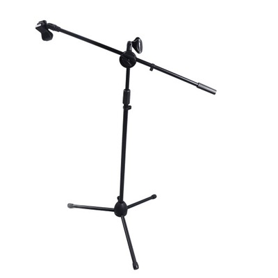 Mikrofon statyw stojak stojak z mikrofonem z 2 klipsami mikrofonowymi ZX