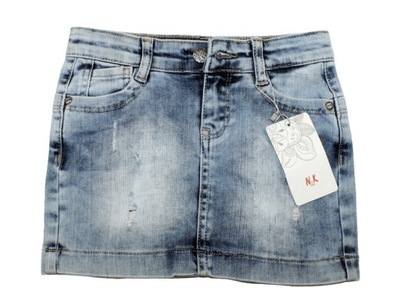 spódnica jeans przetarcia UNSEA 110 cm 4-5 lat